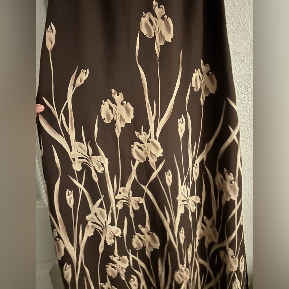 Vintage Maxi Dress Size 4 100% Silk - Picture 3 of 4